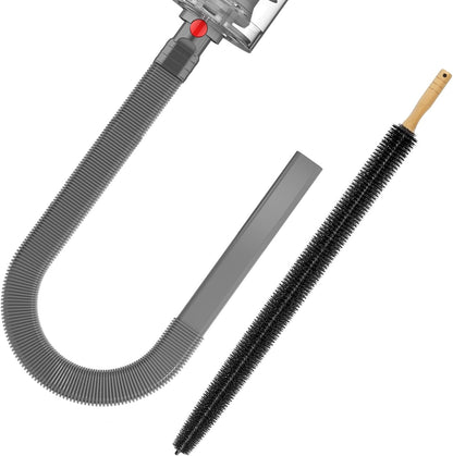 Sealegend Dryer Lint Vacuum Attachment Hose Compatible with Dyson V15 V12 V11 V10 V8 V7 Gen5 Cordless Vacuum Cleaner, Flexible Dryer Vent Cleaner Kit Lint Removal Tool Purple | Multi-use Vacuum Hose Compatible with Dyson V15 V12 V11 V10 V8 V7 Gen5