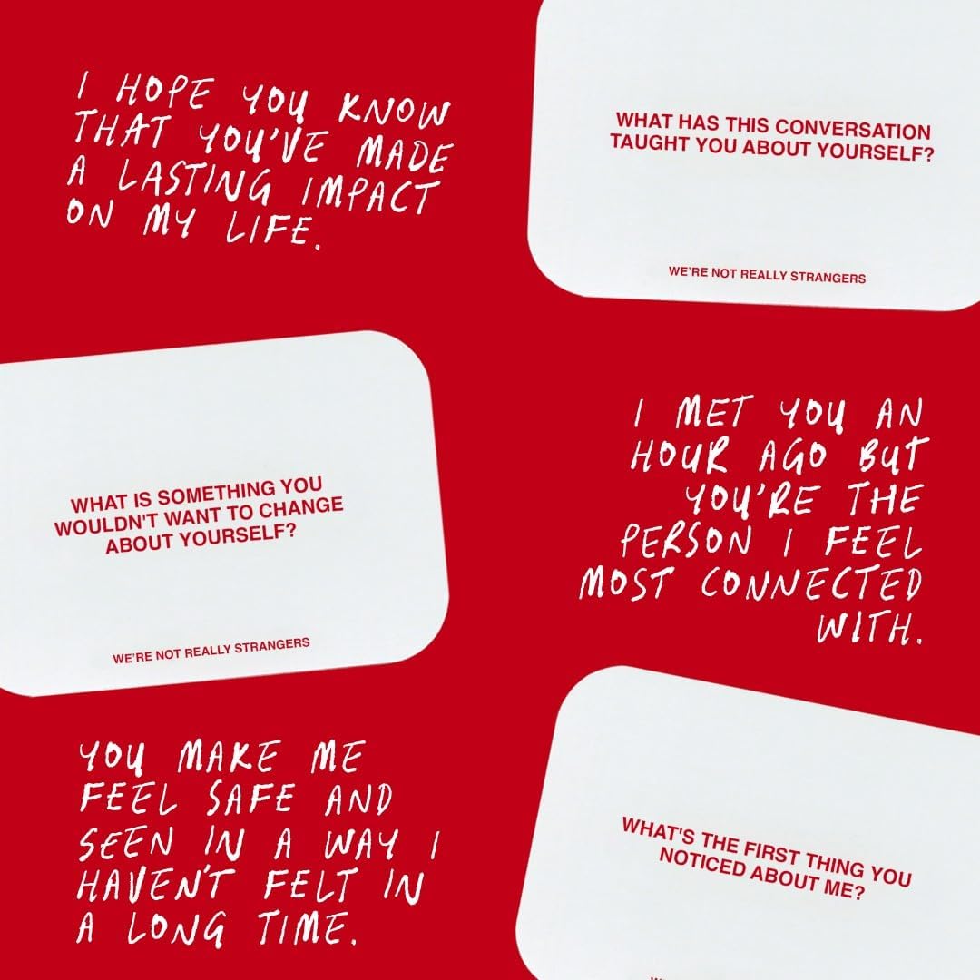 WE'RE NOT REALLY STRANGERS Self-Love Edition Card Game for Teens and Adults