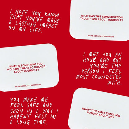 WE'RE NOT REALLY STRANGERS Self-Love Edition Card Game for Teens and Adults