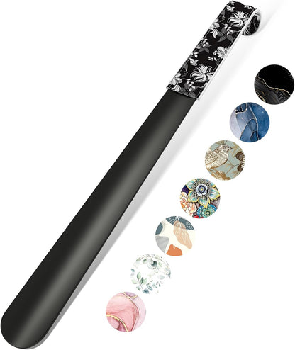 16.5 Inch Long Handle Shoe Horn for Seniors Men Women Kids, Metal Shoe Horns for Boots