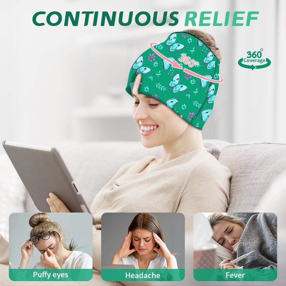 Migraine Relief Cap, Soothing Headache Ice Face Mask Products