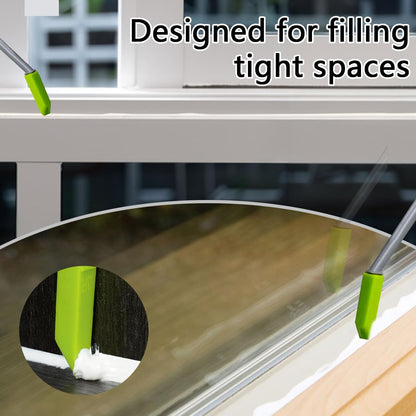 Silicone Caulking Tool Kit - Professional Sealant Finishing Tools for Tight Areas, Bathroom, Kitchen, Window, Sink & Floor - Caulk Smoother, Applicator & Scraper (Green)