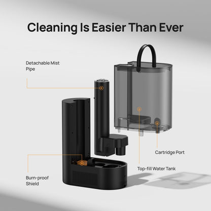 DREO 6L Smart Humidifiers for Bedroom, Warm & Cool Mist for Large Room | 60-Hour Quiet Runtime, 500ML/H Output, Smart Humidity Sensor, Indicator Light, App Control, Works with Alexa & Google, Silver