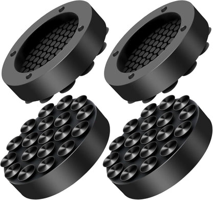 4pcs Anti Vibration Pads for Washing Machine, Anti Vibration Washing Machine Support, Scratch Resistant Stabilizer Stable For Washing Machine Anti Vibration Pad(COLOR:Black)