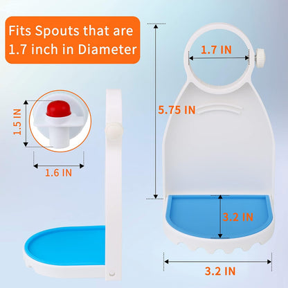 2 PCS Laundry Detergent Tray Fabric Softener Soap Holder Stand Container