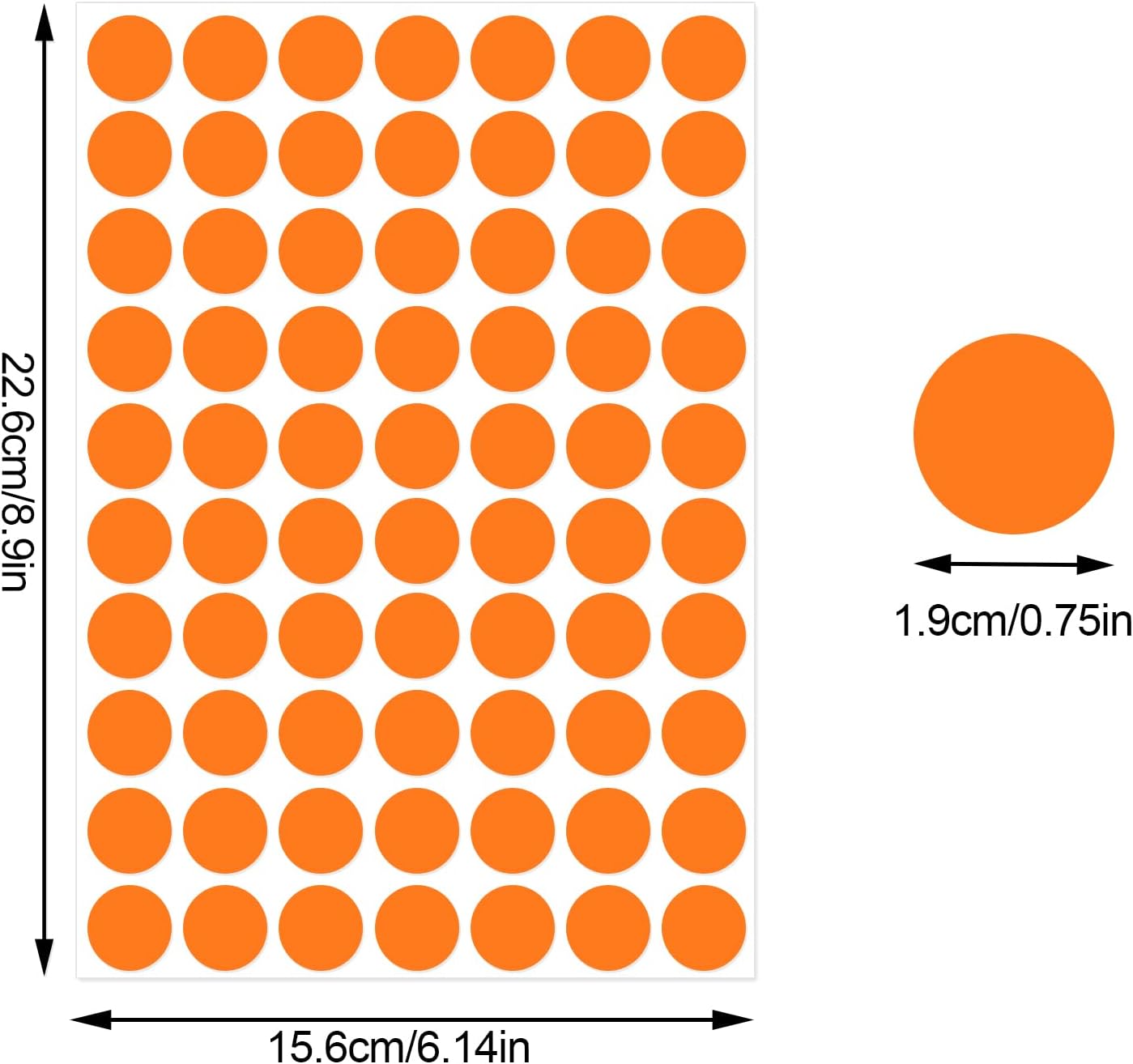 3500 Pieces Dot Stickers, 3/4 inch Color Coding Labels, 10 Color Circle Price Stickers for Office Classroom Student