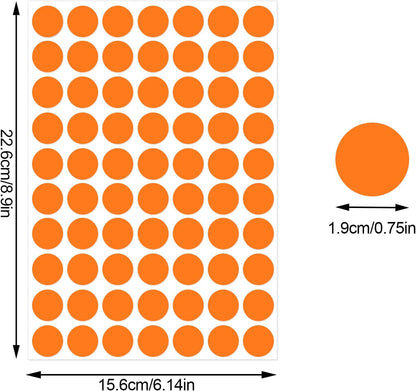 3500 Pieces Dot Stickers, 3/4 inch Color Coding Labels, 10 Color Circle Price Stickers for Office Classroom Student