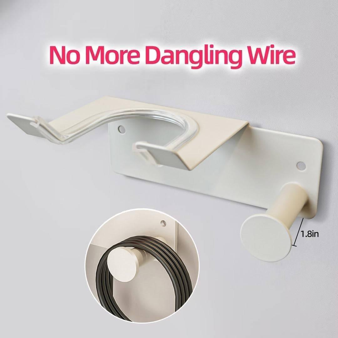 Hair Dryer Holder Wall Mounted, Stainless Steel Blow Dryer Holder for Bathroom, Hair Dryer and Straightener Holder Adhesive or Drilling, Hair Tool Organizer for Salon Barber Shops Banjekt