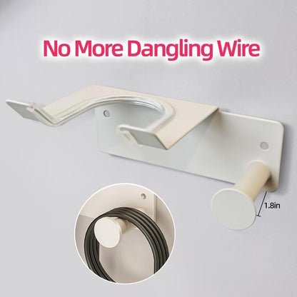 Hair Dryer Holder Wall Mounted, Stainless Steel Blow Dryer Holder for Bathroom, Hair Dryer and Straightener Holder Adhesive or Drilling, Hair Tool Organizer for Salon Barber Shops Banjekt