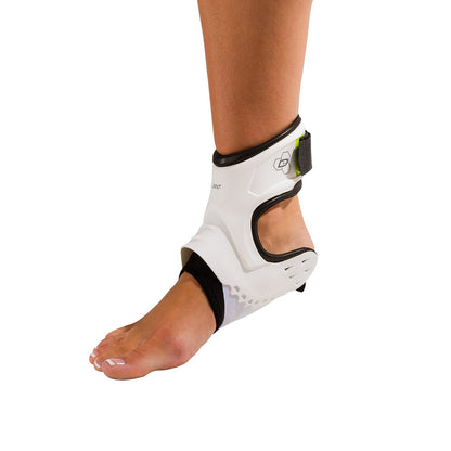 DonJoy Performance Pod Ankle Brace DP151AB05, Small Left (White) | Pod Protection-on-Demand, Low-Profile Molded Tpu Shell, 4 Oz Lightweight, Adjustable Underfoot Strap, Small Left White