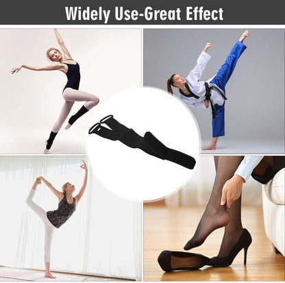 ZJchao Stretching Strap Yoga Strap, Foot Drop Fascitis Plantar Ankle Training Belt, Exercise Strap, Black, OK Cloth