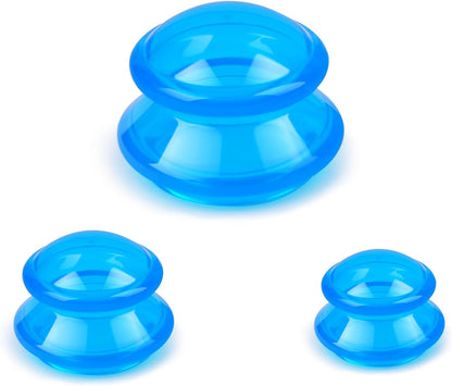 Silicone Cupping Therapy Sets (Set of 3), Cupping Kit for Massage Therapy