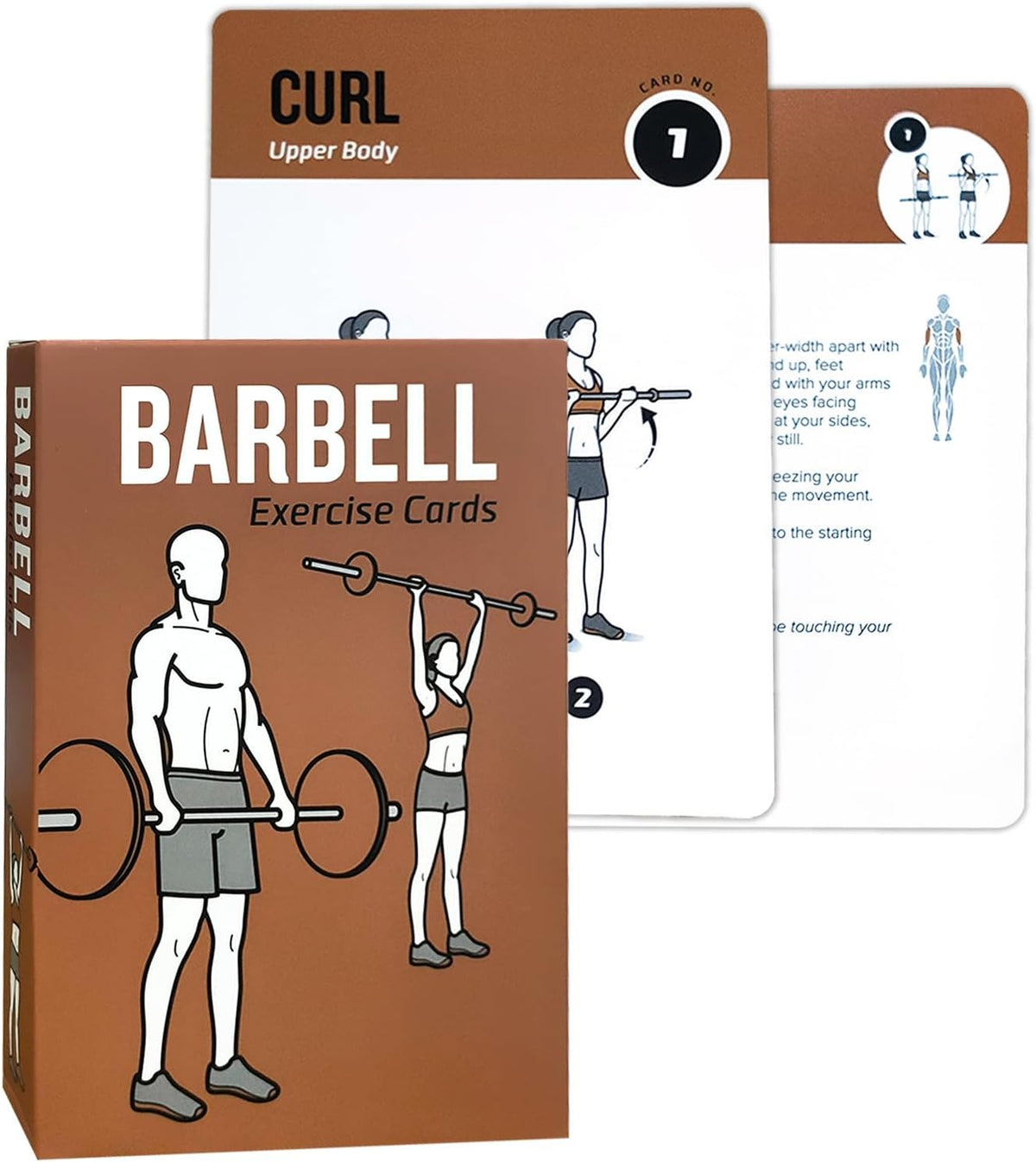 Half Balance Ball Workout Cards, 62 Exercises Cards Deck Large Size 5" x 3.5" Fitness Cards for Women & Men, Beginner Fitness Guide to Training Exercises at Home or Gym
