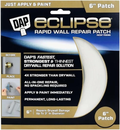 DAP Eclipse Rapid Wall Repair Patch, 6 in (7079809165)