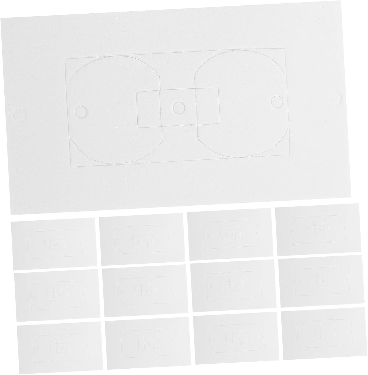 LIFKOME 50pcs Wall Socket Insulation Pads for Electrical Outlets Weatherproof Foam Gaskets Use Insulation Sealers for Home and Office Safety