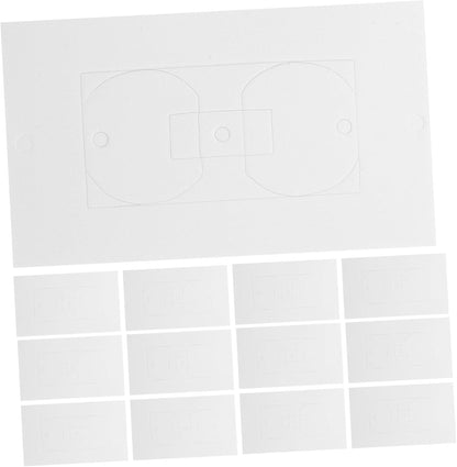 LIFKOME 50pcs Wall Socket Insulation Pads for Electrical Outlets Weatherproof Foam Gaskets Use Insulation Sealers for Home and Office Safety
