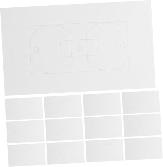 LIFKOME 50pcs Wall Socket Insulation Pads for Electrical Outlets Weatherproof Foam Gaskets Use Insulation Sealers for Home and Office Safety