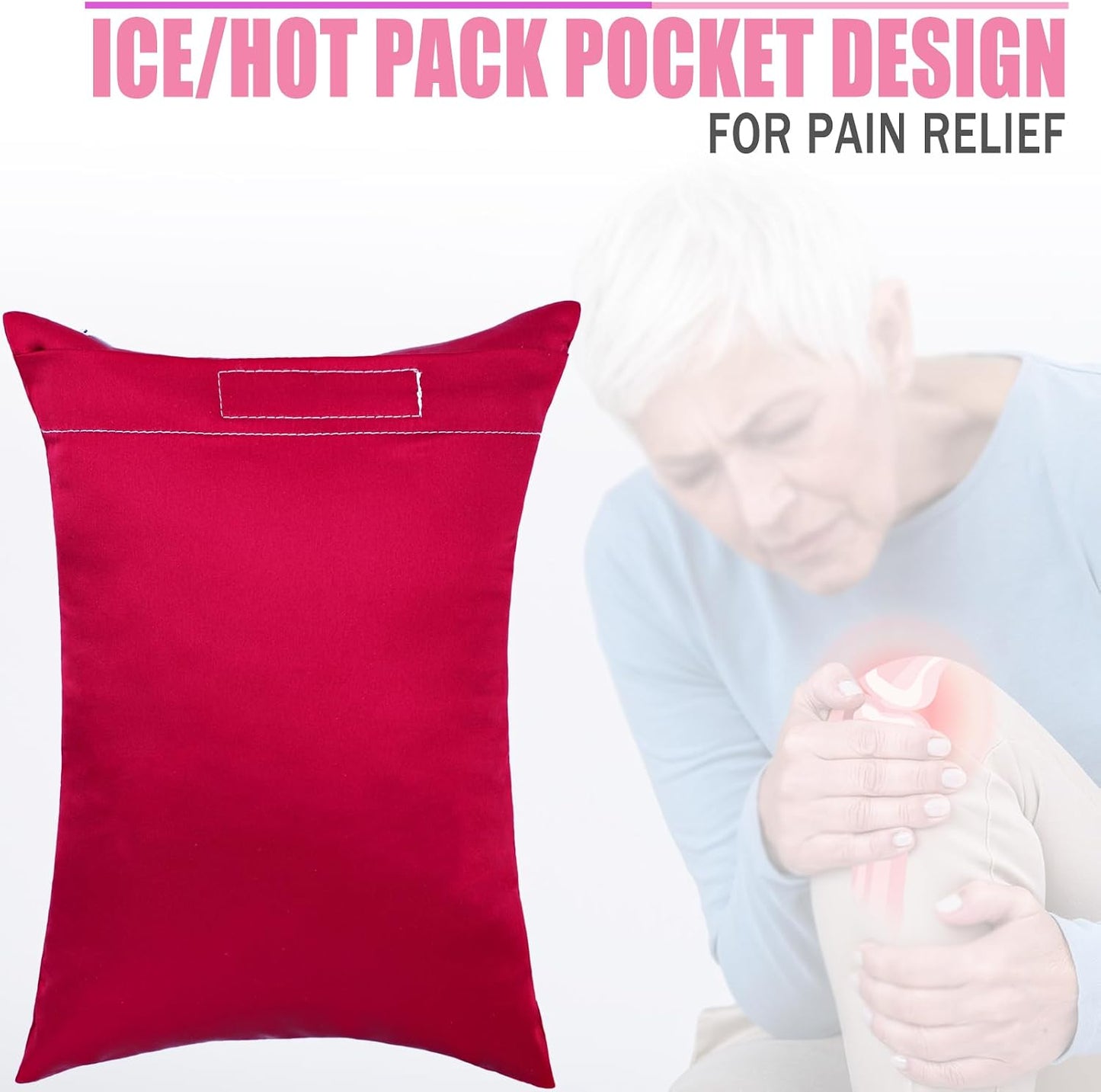 Comfortable Padding Knee Pillow for Side Sleepers Leg Support Pillows Hip Replacement Back Pain Relief Pressure off After Surgery between Thighs Joints Side Sleeping Men Women, Painting Flower