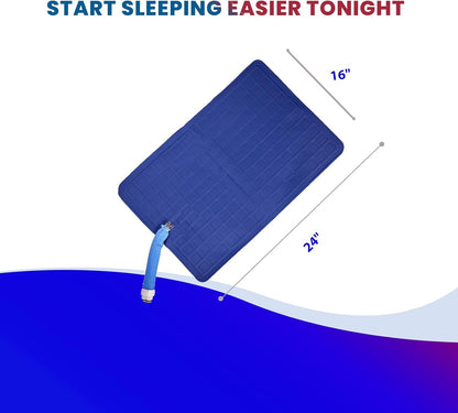 Water Circulating Sleep Pad by Thermacycle; Cools and Heats, EMF Free Therapeutic Mattress Pad; Sleep Aid– for Hot Flashes, Night Sweats, Menopause, Insomnia, Hyperhidrosis - Queen - 60" by 79"