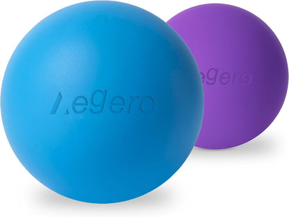 Massage Lacrosse Balls for Myofascial Release,Yoga Deep Tissue Massage,Trigger Point Therapy and Foot Plantar Fasciitis,Muscle Soreness Massager Ball (2Pack,Deep Blue and Purple) | Get Rid Of Muscle Pain,Massage Anywhere