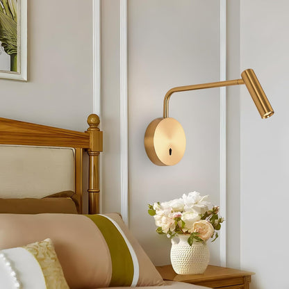 ZEROUNO Wall Mounted Reading Light for Bedroom LED Hardwired Sconce with Switch on/Off Modern 3000K Swing Arm Bedside Wall Mount Lamp (Black)