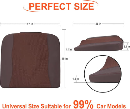 Lofty Aim Car Seat Cushion, Memory Foam Car Seat Cushions for Long Driving | Comfy Car Seat Pillow for Pain Relief, Driver Seat Cushion Adds Height, Butt Cushion for Car, Truck, Office Chair, Black