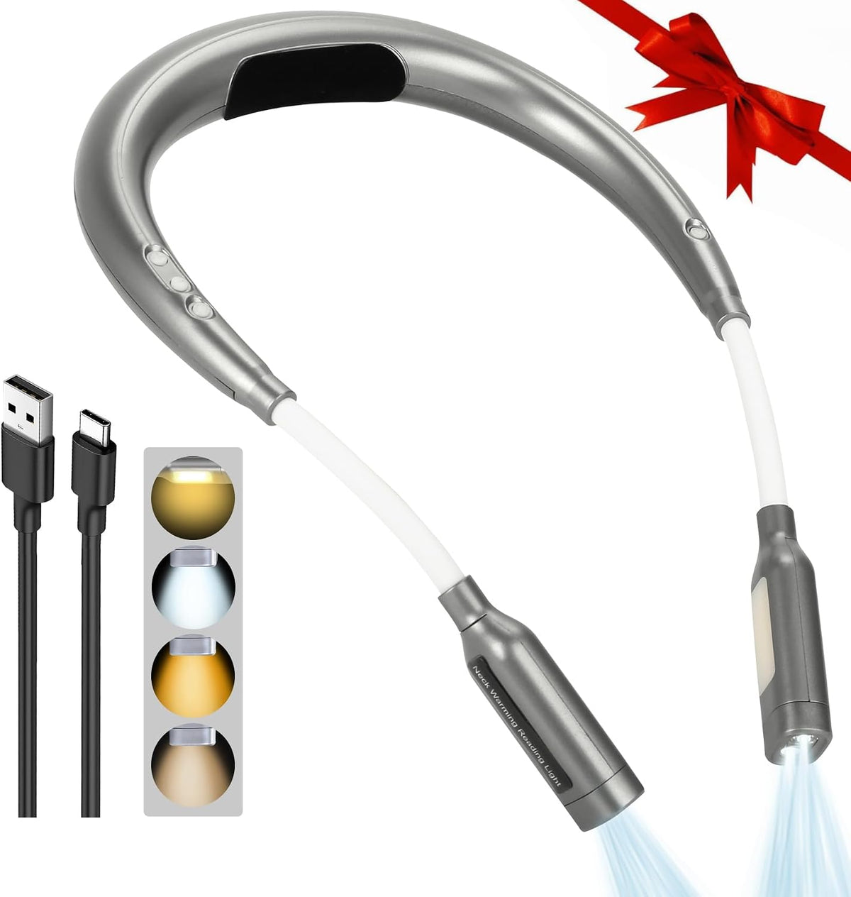 Neck Reading Light for Books in Bed, Book Lights for Reading at Night