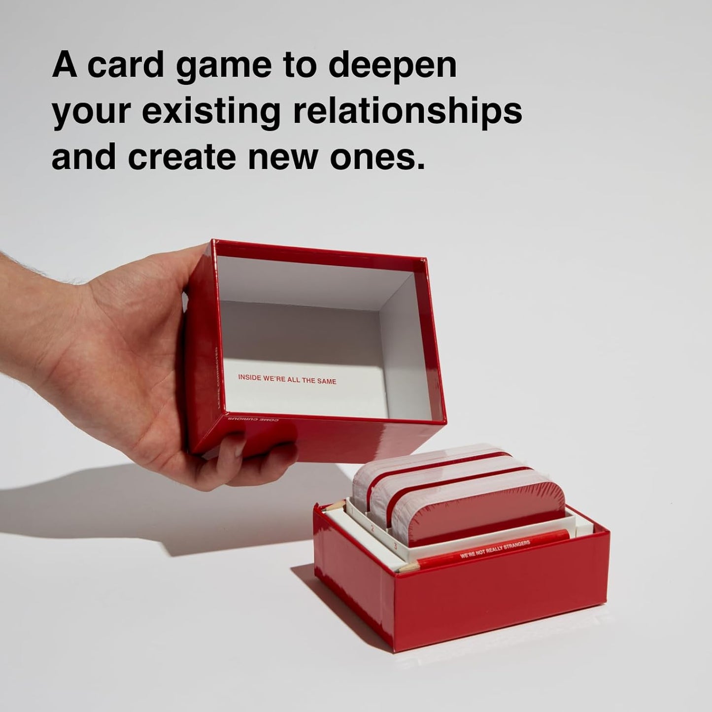 WE'RE NOT REALLY STRANGERS Self-Love Edition Card Game for Teens and Adults | 150 Cards, Journey to Self-Discovery and Empowerment for Singles & Couples, for Memorable Game Nights, Ages 15+, 1-2 Players