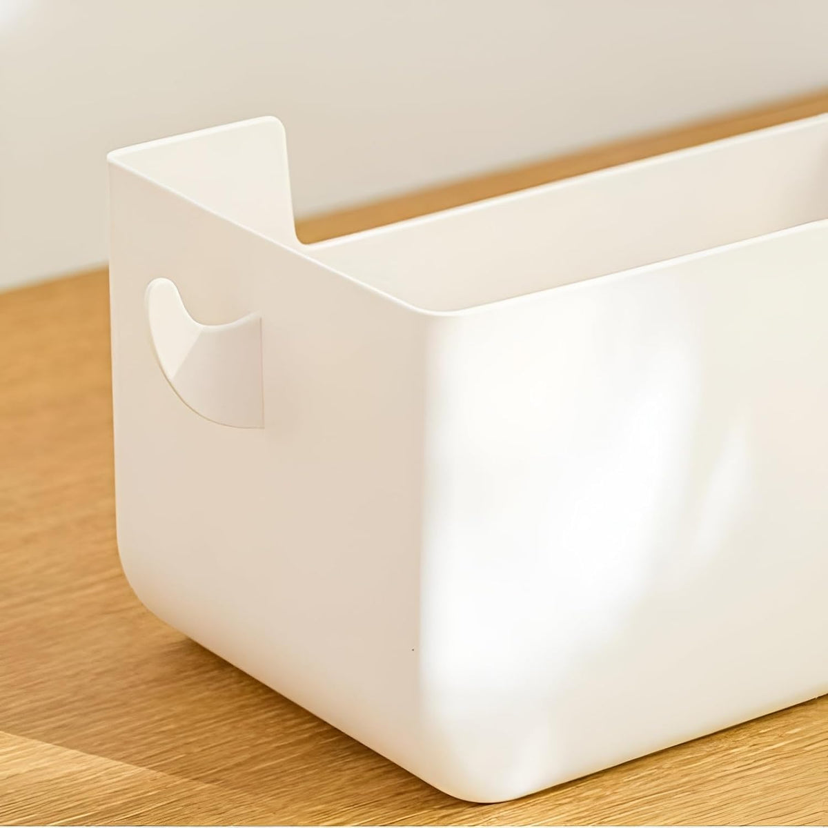 Bunk Bed Shelf for Top Bunk Plastic Bedside Shelf Accessories for Kids Bunk Bed Caddy with Hooks For Bed Rail, White, 11 lbs Capacity