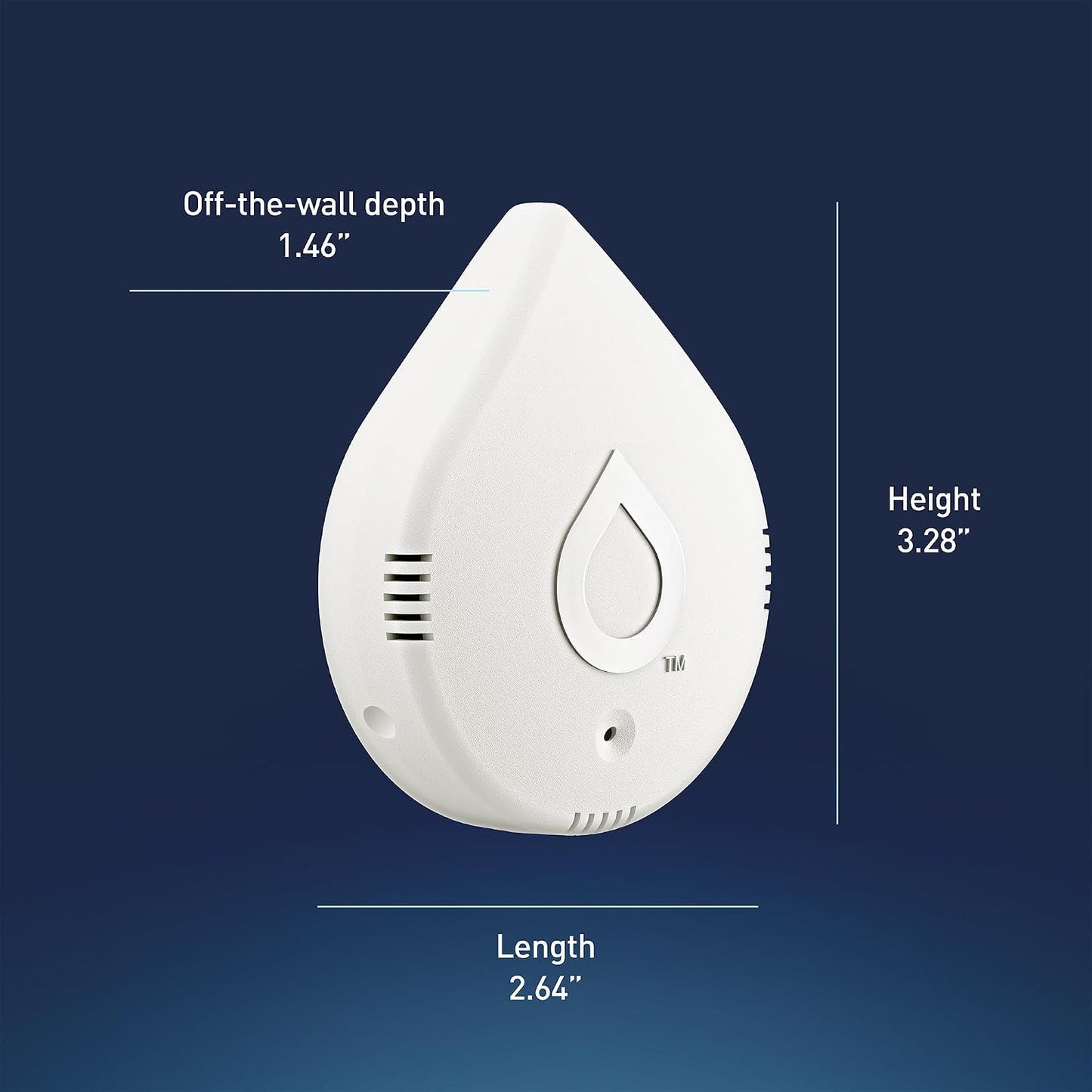 Moen 920-005 Flo Smart Water Leak Detector, White, 3-Pack
