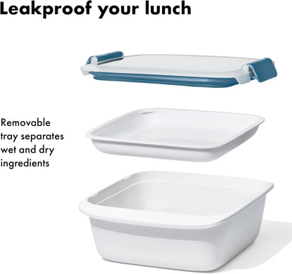 OXO Good Grips Prep and Go Container With Colander - Ocean Blue
