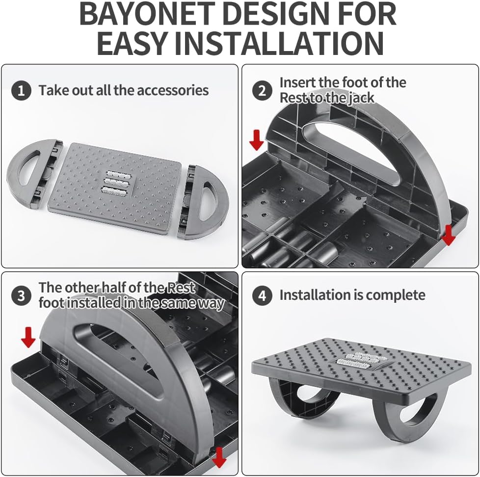CasaZenith Foot Rest Under Desk at Work, Foot Stools for Under Office Desk
