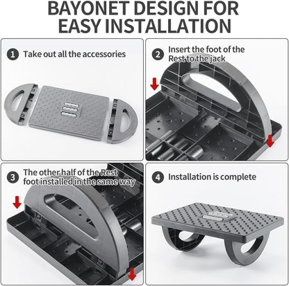 CasaZenith Foot Rest Under Desk at Work, Foot Stools for Under Office Desk