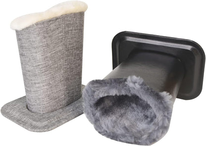 Baitaihem Pack of 2 Plush Lined Eyeglasses Holder Stand Protective Glasses Case For Desks Or Nightstands