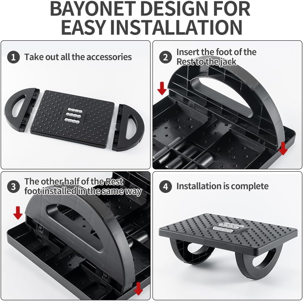 CasaZenith Foot Rest Under Desk at Work, Foot Stools for Under Office Desk