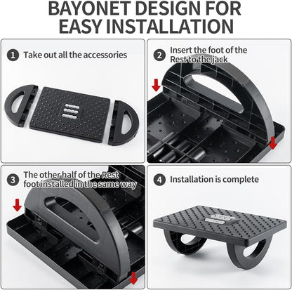 CasaZenith Foot Rest Under Desk at Work, Foot Stools for Under Office Desk