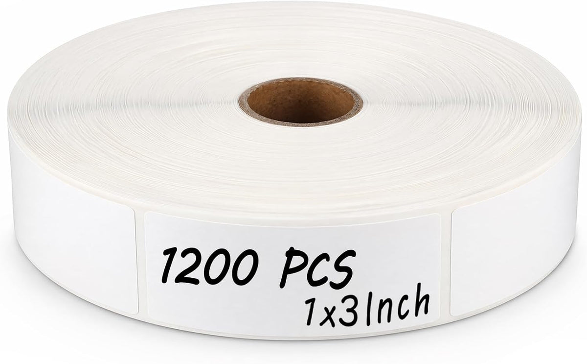 1200Pcs Blank Removable Freezer Labels,1x3In Date Label Stickers,No Residue Food Storage Containers Labels,for Food Containers Pantry Organization