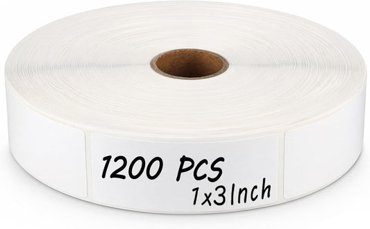 1200Pcs Blank Removable Freezer Labels,1x3In Date Label Stickers,No Residue Food Storage Containers Labels,for Food Containers Pantry Organization