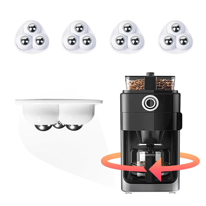 Self Adhesive Appliance Sliders 8 Pack Kitchen & Furniture Rollers | Move Small Appliances Easily 360° Glide No Tools Peel Stick 12lbs Per Wheel