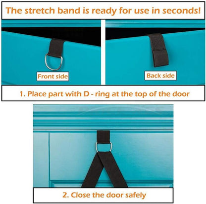 Adjustable Leg Stretcher Lengthen Ballet Stretch Band - Easy Install on Door Flexibility Stretching Leg Strap Great Cheer Dance Gymnastics Trainer Stretching Equipment Taekwondo Training