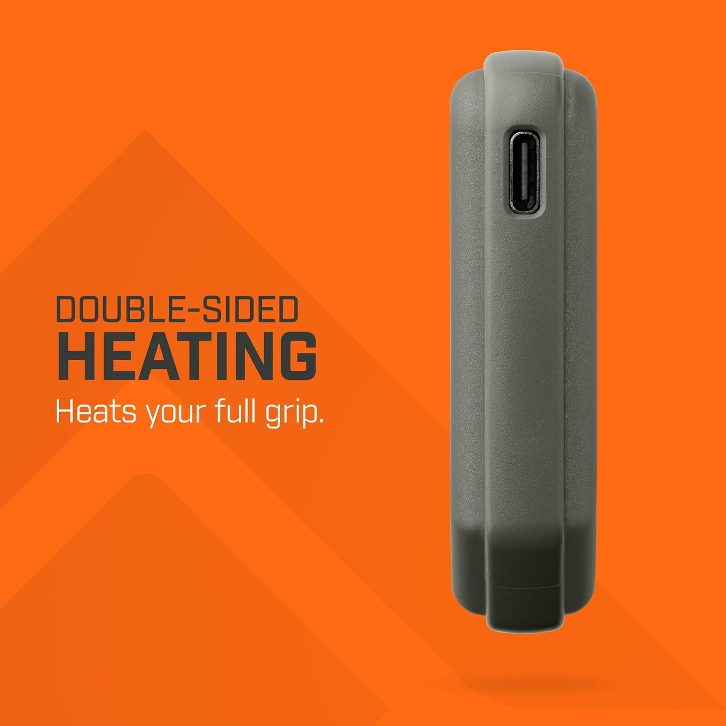 THAW Rechargeable Mini Hand Warmer | Double-Sided Heating, Up to 4 Hours, Rechargeable USB-C, Durable Impact-Resistant Construction, Integrated LED Light