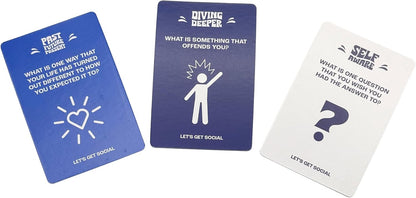 Island Dogs Let's Get Social - Let's Talk About It Card Game | Fun Party & Family Activity | Conversation Starter for Teens & Adults | 120 Cards for Meaningful Connections | 120 conversation-starter cards; family game night games, party icebreaker, and