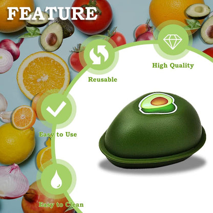 6 PCS Fruit and Vegetable Storage Containers, Reusable Storage Keeper, Lemon Orange Avocado Onion Garlic Tomato Shaped Saver Holder for Fridge, Refrigerator Crisper for Fruit and Vegetable