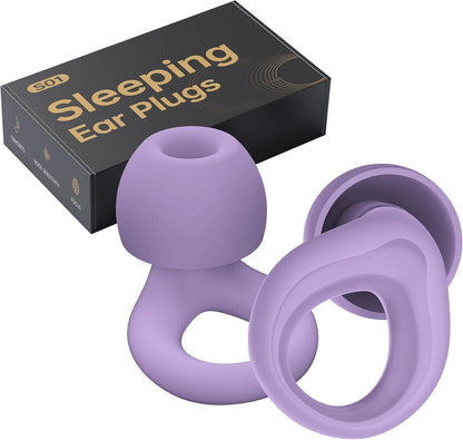 Ear Plugs for Sleeping Deep Focus, Travel, Snoring, 30dB Noise Reduction | Reusable Silicone Earplugs, Noise Cancelling, High Fidelity Hearing Protection, Black