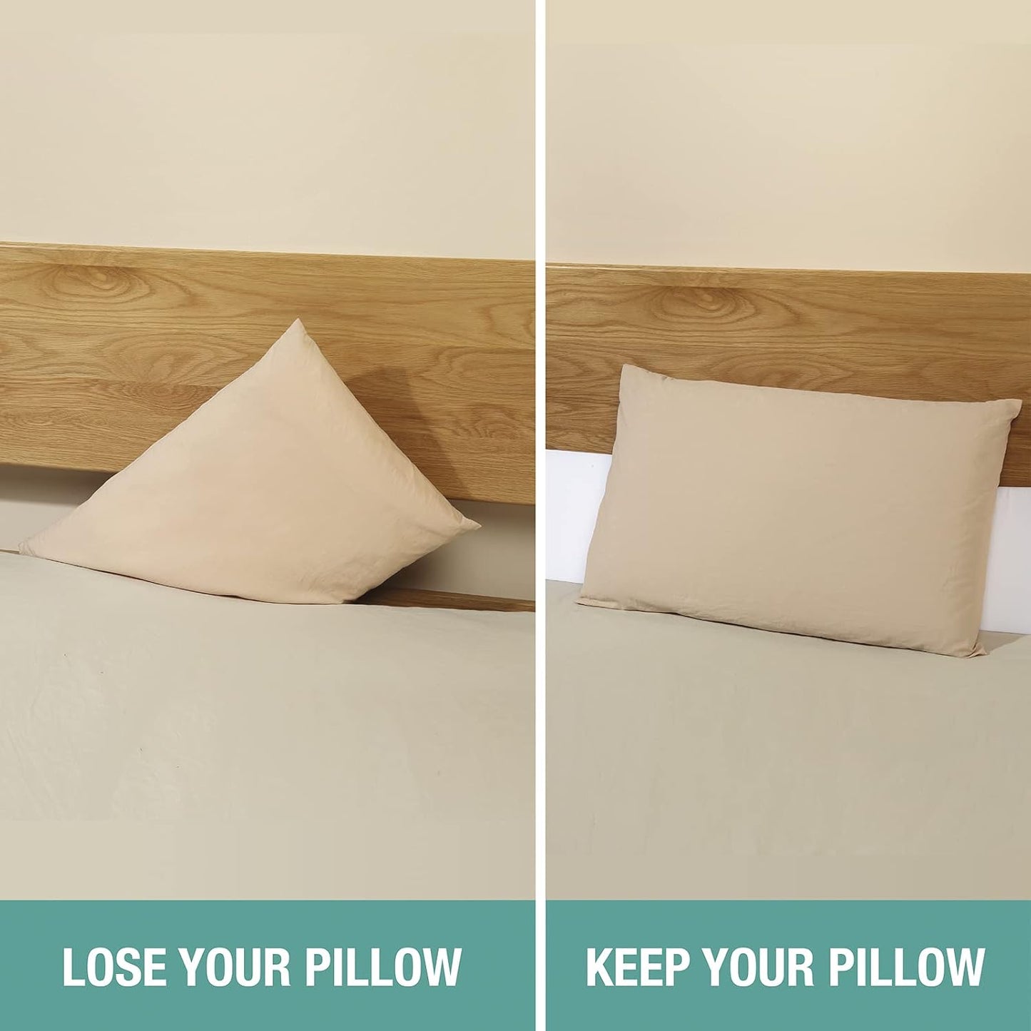 Vekkia 34" Extra-Long Wedge Pillow,7.5" Bed Wedge Pillow for Sleeping,White | Pillow Wedge Back Support for After Surgery, Idea for Acid Reflux,Snoring Relief,Removable Washable Cover&Double Side Pockets