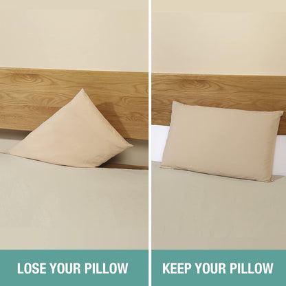 Vekkia 34" Extra-Long Wedge Pillow,7.5" Bed Wedge Pillow for Sleeping,White | Pillow Wedge Back Support for After Surgery, Idea for Acid Reflux,Snoring Relief,Removable Washable Cover&Double Side Pockets