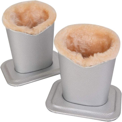 Baitaihem Pack of 2 Plush Lined Eyeglasses Holder Stand Protective Glasses Case For Desks Or Nightstands