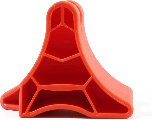 Trigger Point Massage Tool, Handheld Deep Tissue Manual Massager for Neck, Shoulders, Back & Feet, 3-Edge Pressure Point Design, Portable (Red)