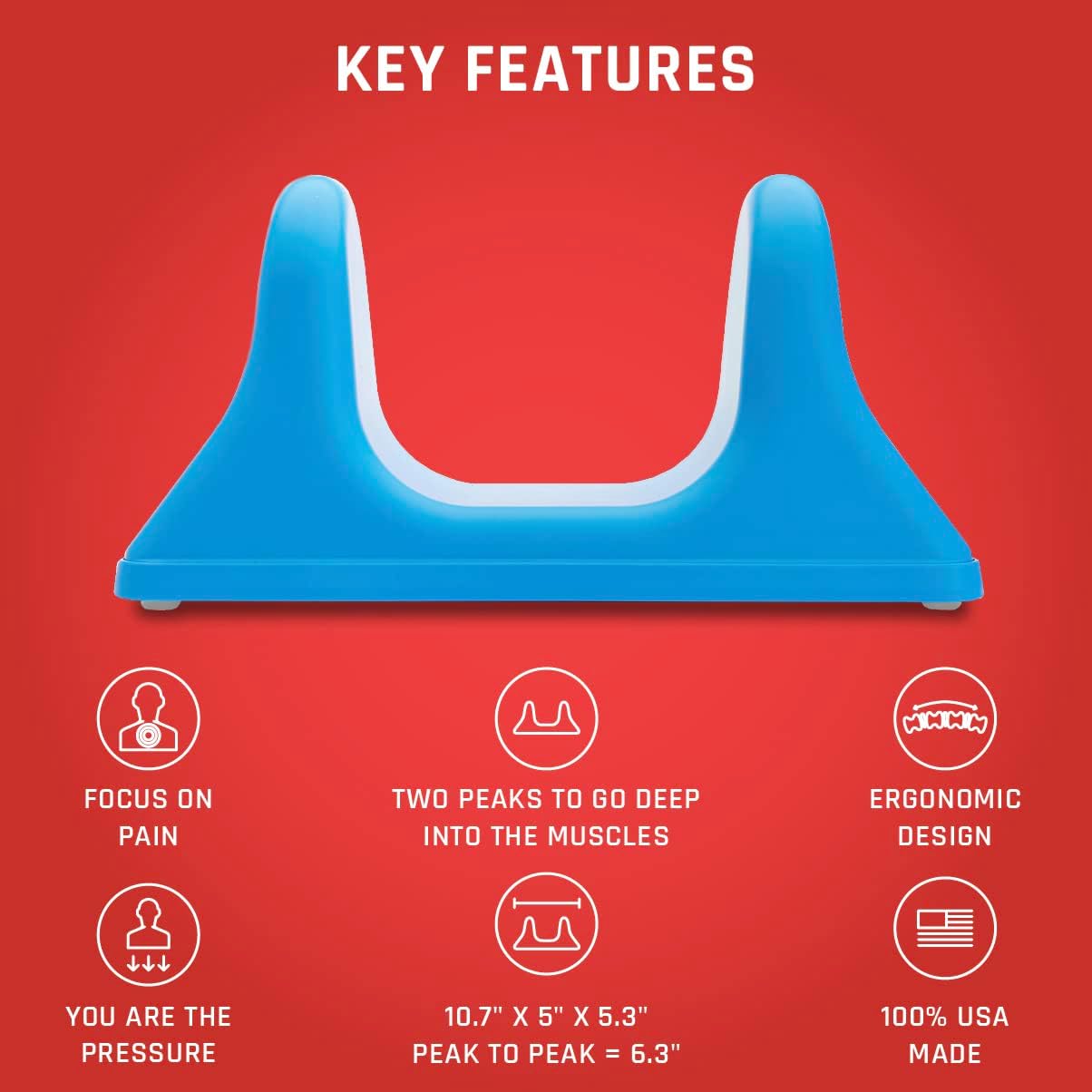 PSO-RITE Psoas Muscle Release Tool – Made in USA, Patented Deep Tissue Massage Device for Your Back, Hip Flexor & Trigger Point Relief, Night Black