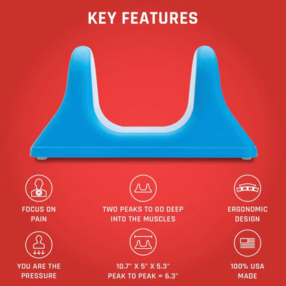 PSO-RITE Psoas Muscle Release Tool – Made in USA, Patented Deep Tissue Massage Device for Your Back, Hip Flexor & Trigger Point Relief, Night Black